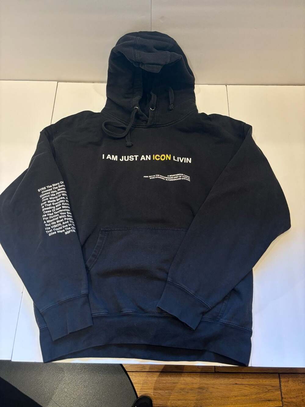 Jaden Smith × Msftsrep MSFTS Jaden Smith SYRE Icon Hoodie - Black